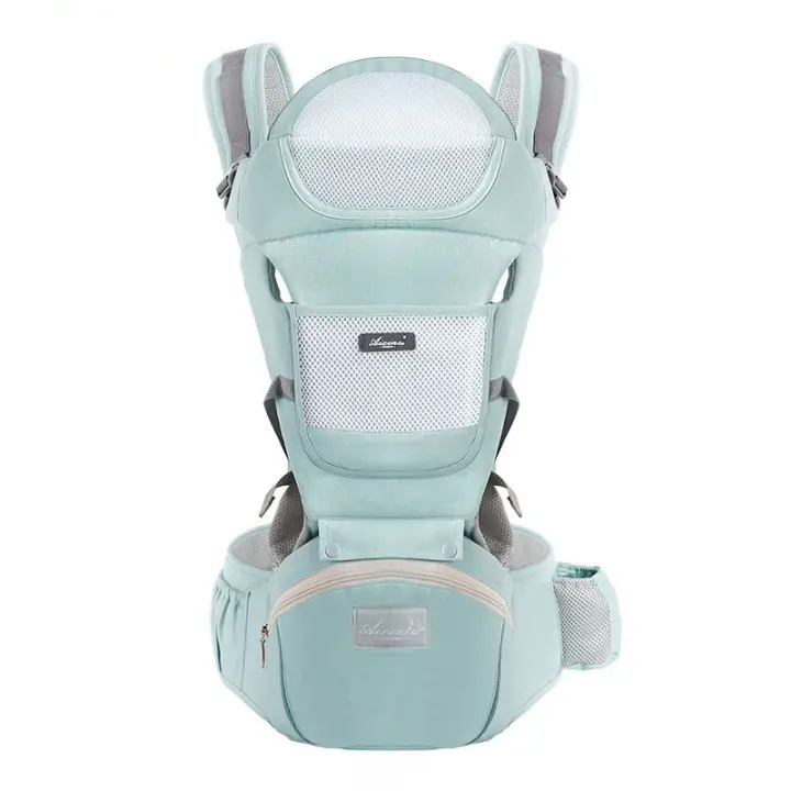 Portabebés con asiento de cadera, portabebés multifuncional 9 en 1, portabebés para recién nacidos y niños pequeños, para todas las estaciones, portabebés ergonómico, mochila para bebés con manos libres, de 7 a 45 libras - 1