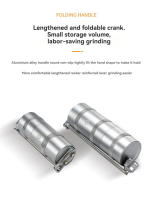 CAMPINGMOON Molino De Café Manual Para Acampar Resistentes Al Agua Plegables Sin Químicos Originales En China Acero Inoxidable - details 5
