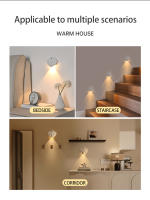 Lámpara De Pared Sensor De Movimiento Luz Nocturna Sin Cable USB Tipo C Para Cocina Dormitorio Sala De Estar Iluminación Interior - details 7