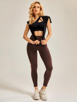 Leggings Para Mujer Con Efecto Manguera Push up Booty Para Gimnasio Y Yoga Pantalones De Gym De Compresión Elástica Amplia - details 14