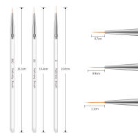 Set De 3 Rotuladores Para Dibujar Y Pintar Uñas Con Brocha Liner Para Arte De Uñas DIY Kit De Manicura - details 11