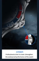 Reloj De Pulsera Mecánico PAGANI DESIGN Para Hombre Resistente Al Agua Cristal De Esmeril NH35A Automatico Con Calendario Completo Y Luz Nocturna - details 5