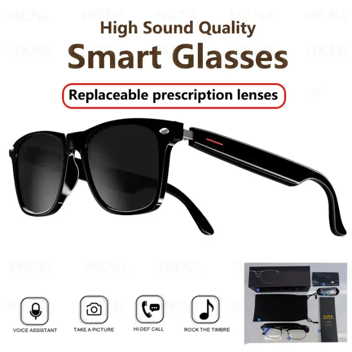 2024 Cámara inteligente Música Gafas de Sol auriculares inalambricos Bluetooth auriculares HIFI Sonido conducción Manos libres Llamada - 1