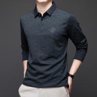 Camisa Polo Para Hombre Casual Larga Con Insignia De Color Sólido Moda Transpirable Cómoda Versátil Top Poliéster Cuatro Estaciones - details 11