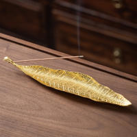 Encendedor De Incienso Leaf Con Catcher De Cenizas Soporte Para Incienso De Madera Para Mesas Sala De Meditación Yoga Hogar Oficina - details 1