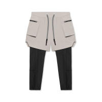 Nuevos Shorts Cortos Para Hombre Verano 2024 2-en-1 Casual Street Fitness Entrenamiento Secado Rápido Transpirable Running Shorts - details 4