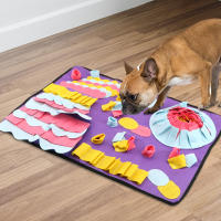 Alfombra De Entrenamiento Para Perros Y Gatos Con Almohadillas De Poliéster Desmontables Alfombrilla Antiestrés Para Mascotas Juguete De Rompecabezas - details 0