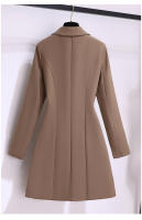 Vestido Traje Nueva 2024 Manga Larga Estilo Coreano En Caqui Blanco O Negro Con Cinturón Plisado Adecuado Para Invierno Ropa Caliente Para Mujer - details 8