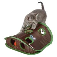 Juguete De Inteligencia Para Gatos Con Ratón Y Tentación De Campana Juego De Caza Con 9 Agujeros Mantén a Tu Gato Activo Juguetes Plegables Para Gatos Y Gatitos - details 5