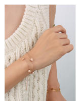 Encanto Acero inoxidable nueva joyería fina de moda dulce 2 capas perforadas 7 corazones pulseras de cadena para mujeres regalos de pareja - details 11