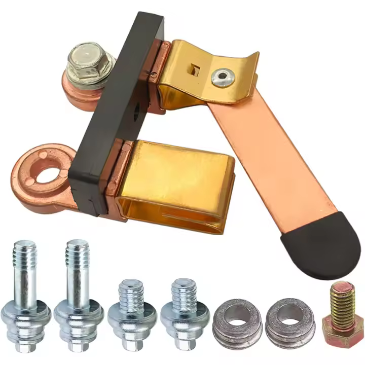 Interruptor maestro de cuchilla de jamba, aislador de interruptor de desconexión de batería Ampper de 12V/24V para coche, barco, RV, ATV, vehículo marino (Kit) - 1