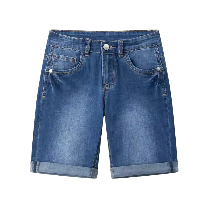 Newness Bermuda vaquera cinco bolsillos efecto desgastado - 1