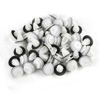 50 PCS Abrazaderas De Panel De Puerta Con Selladores Y Tornillos Retenedores De Parachoques Accesorio De Coche Nylon - details 3