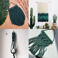 Cord Macramé 3mm200m Algodón 100% Para Hecho a Mano Plant Hanger Artesanía De Pared Costura Artesanías Tecidos Ecológico Alto Tensión Impermeable - details 6