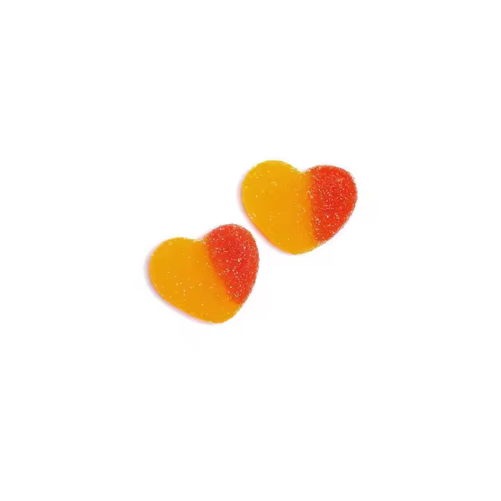 Corazon de Melocoton Melocotones Vidal - Delicioso Snack de Melocoton con Cobertura Pica 1 Kg (Sin Gluten, Sin Grasa - 1