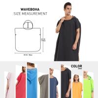 Poncho Toalla Rápida De Secado Microfibra Para Playa Robe De Cambio Para Adultos Toalla De Natación Con Capucha - details 8