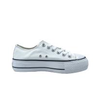 ANDY-Z  AW0164-02 Blanco Zapatillas de lona  para  mujer.  plataforma suela - details 1