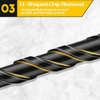Juego De 7 Piezas De Brocas De Concreto 3-12mm Brocas De Masonería Para Vidrio Ladrillo Azulejo Concreto Plástico Y Madera Herramientas De Perforación - details 3