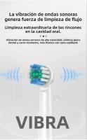 Cepillo De Dientes Eléctrico Recargable Para Adultos Con 8 Cabezas De Limpieza Suave Rotatoria Segura Y Eficiente Para Cuidado Oral Diario - details 7