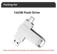 USB C Tipo C 32GB 64GB 128GB 256GB Pen Drive Para Smartphone Android Y Huawei Multifuncional De Metal Sin Encriptación - details 6