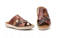Sandalia de Piel Marrón Route 83 - Plantilla Acolchada - Suela Antideslizante - Producto Español - Sandalias Hombre - details 2