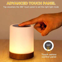 Lámpara Nocturna Toque Sensor Recargable Para Niños Habitación Luz Caliente Blanca RGB Cambiante Lámpara De Mesa Para Dormitorio - details 9