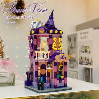 Mini Bloques De Construcción De Vistas De Calle Tienda De Caramelo Casa De Tarot Bistró Modelos De Decoración Bloques De Artesanía Juguetes Para Niños - details 1