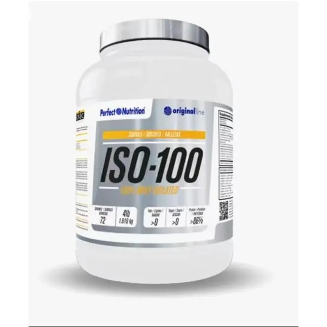 ISO 100 - 100% WHEY ISOLATED (1.816kg) PERFECT NUTRITION - 1