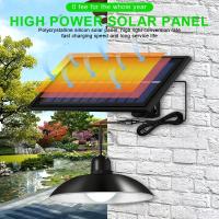 Lámpara Solar Colgante Split Con 1 Panel Y Control Remoto Para Camping Y Jardín Fuente De Energía LED Material ABS - details 7