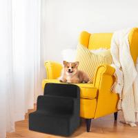 Escaleras Para Mascotas 3 Pasos De Almohadilla De Espuma De Alta Densidad Antideslizante Desmontable Y Lavable Para Perros Pequeños Pasos De Gato Suministros Para Mascotas - details 0