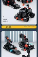Kit De Construcción De Bloques SWAT 585pcs 8en1 Camión De Comando Estación De Policía Helicóptero De La Ciudad Juguetes Educativos Para Niños - details 13