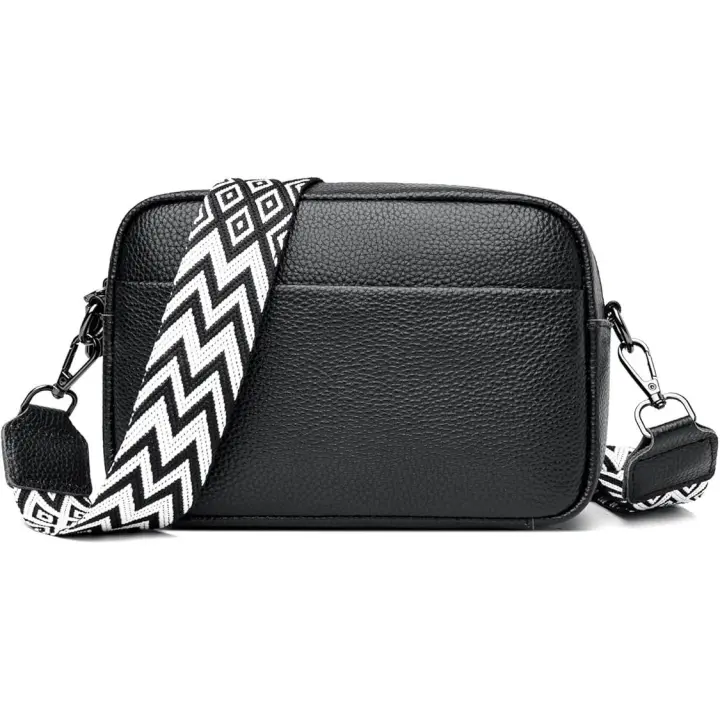 Pequeña Bolsa Crossbody con Correa Ancha Guitarra Cámara Bolso Bandolera Bolso Satchel - 1