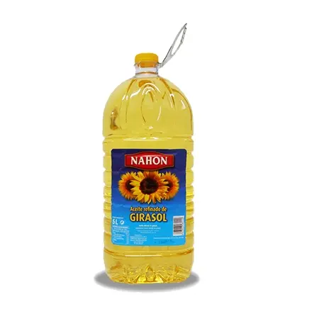 Aceite Girasol Nahon - Garrafa de 5 Litros - Aceite Refinado de Girasol - 1