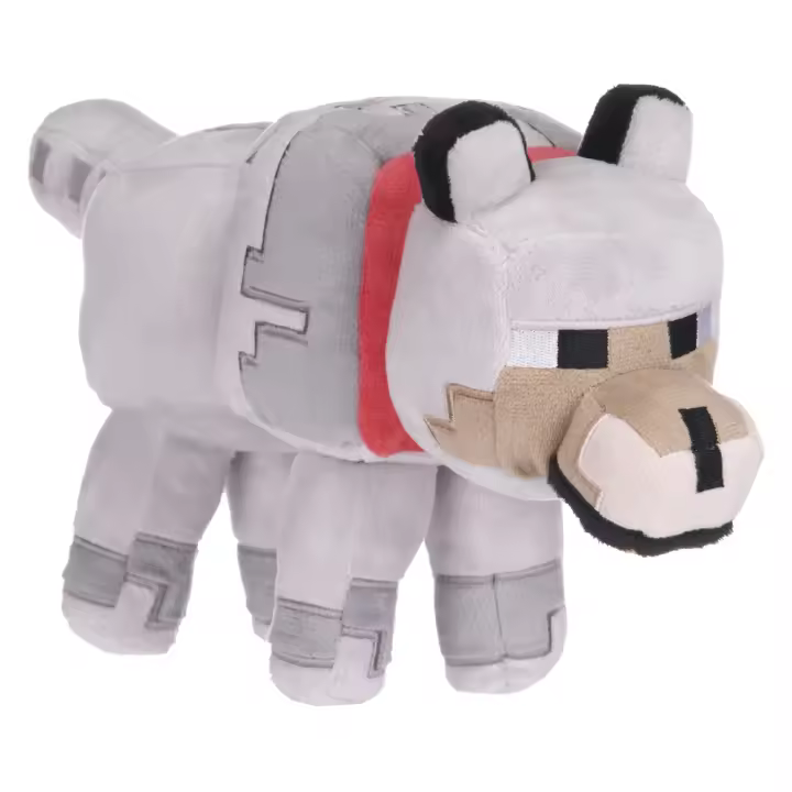 PELUCHE MINECRAFT: ANIMALES - LOBO 30 CM, 760025880, PLAY BY PLAY, TIENDA CON LICENCIA OFICIAL - 1
