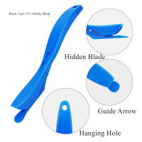Cortador De Papel De Embalaje 3Pcs Herramienta De Corte De Seguridad Para Film De Ventanas Adhesivo Para Coche Y Artesanía - details 3