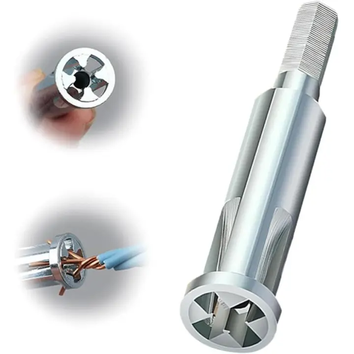 Herramienta para pelar y torcer cables, herramienta para pelar y torcer cables, actualización 2025 para taladro, conector para torcer cables para cortadores, pelacables automático, herramienta para torcer cables con vástago hexagonal (1 PCS) - 1