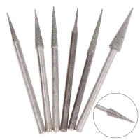 6Pcs Cabezas De Pulido De Diamante 1-4mm Herramientas De Grabado Y Carving Con Boquilla De 2.35mm Para Trabajo Manual - details 4
