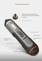Worx WX242 4V Set De Destornilladores Eléctricos Automáticos Recargables Herramientas Eléctricas De Precisión Para El Hogar Sin Cable - details 14