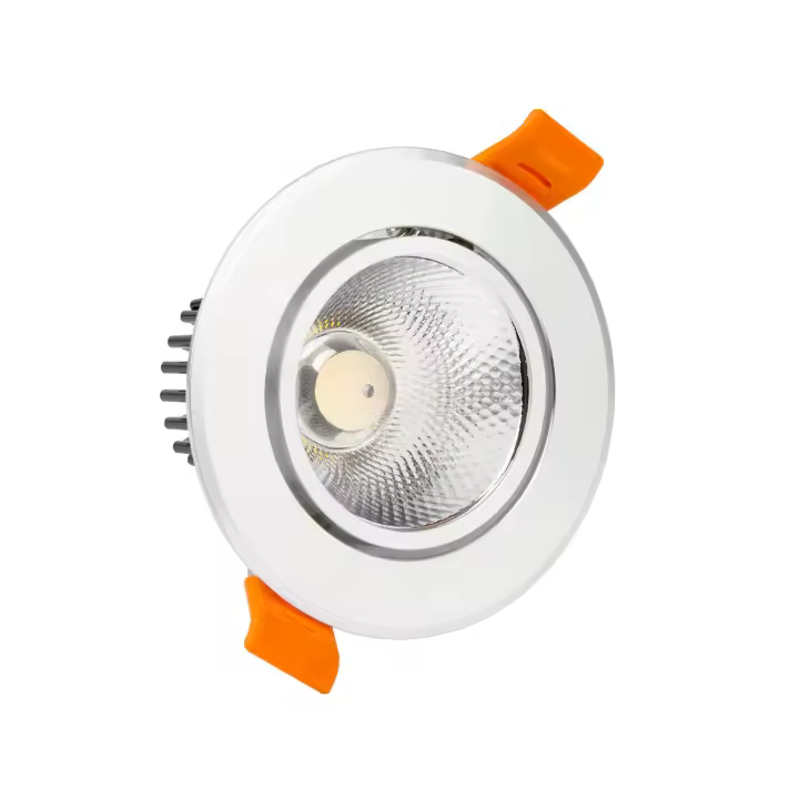 Ledkia Foco Downlight LED 12W COB Direccionable Circular Plata Corte Ø 90 Mm No Flicker - Ahorro Eléctrico - 1