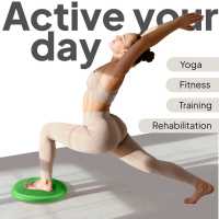 Ociodual Cojín Hinchable Verde Disco con Bomba Goma PVC para Fitness Yoga Pilates Coordinación Rehabilitación Equilibrio - details 2