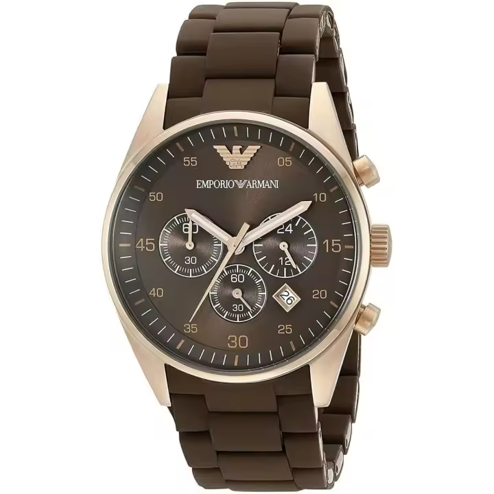 Emporio Armani Reloj hombre AR5890, con calendario, Incluye Caja Original, Diámetro: 43MM - 1