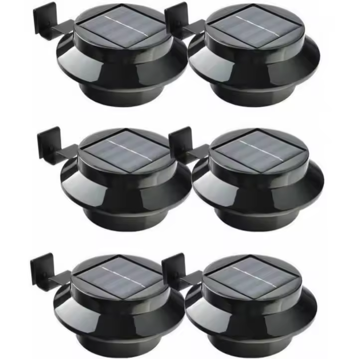 Herramienta de luz solar para pasillo, valla y canalón, 3LED, 2V, 100mA, 167x36mm, 6 uds. - 1