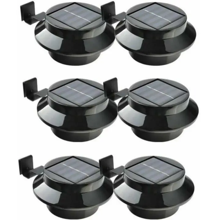 Herramienta de luz solar para pasillo, valla y canalón, 3LED, 2V, 100mA, 167x36mm, 6 uds. - 1