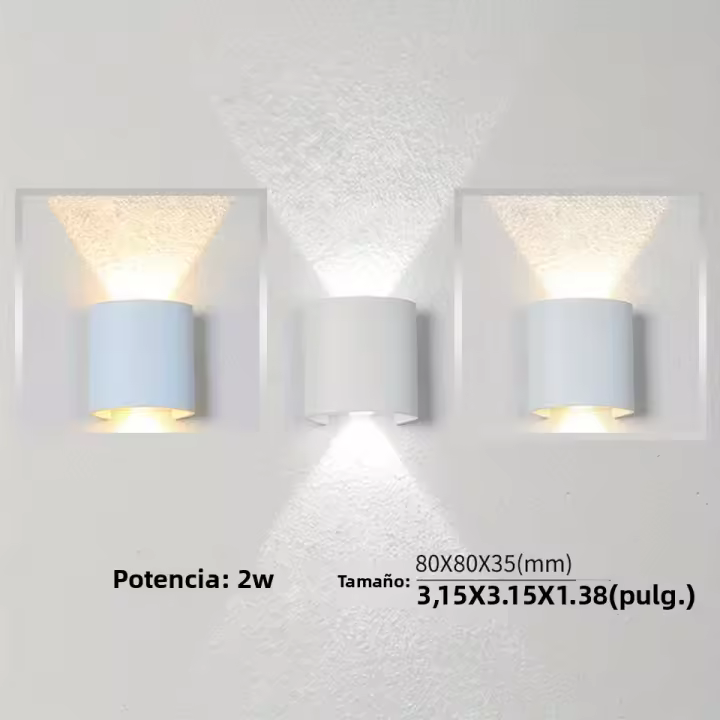 Lámpara De Pared LED Impermeable Para Exterior Luz De Jardín AC85-265 2W-10W Decoración De Habitaciones Para Dormitorio Sala De Estar Escaleras - 1