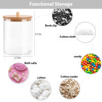 Organizador De Algodón Para Maquillaje Caja De Almacenamiento Para Cosméticos Joyería Desmaquillador Con Tapa De Bambú - details 13