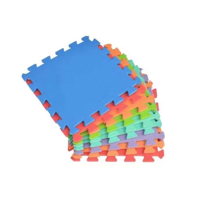 Mediawavestore Alfombra de Juego Puzzle Modular 20 Pzs 30x30 Cm Espuma EVA Multicolor - 1