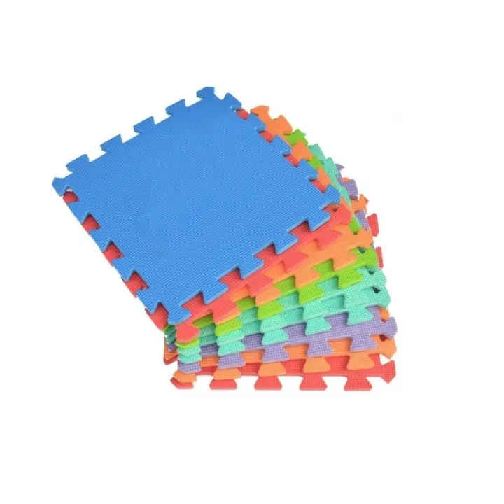 Mediawavestore Alfombra de Juego Puzzle Modular 20 Pzs 30x30 Cm Espuma EVA Multicolor - 1
