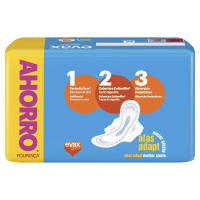 Evax Cottonlike Compresas Super Protección Durante El Día, Elimina Olores Y Absorbe Al Instante, Hasta 100 % limpia y 0 % olor, Con alas que se adaptan para un mejor ajuste 6x24 unidades. - details 0