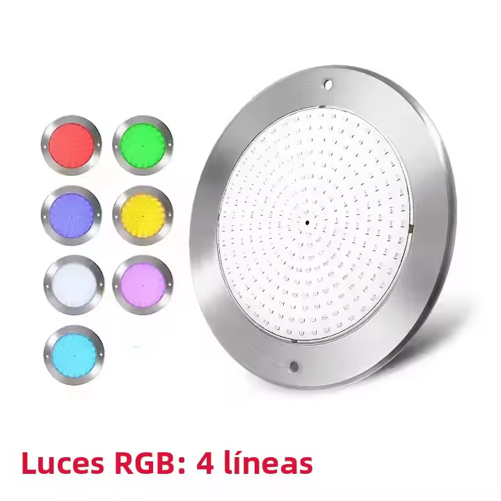 Luz Submarina LED Inteligente Tuya IP68 Acero Inoxidable RGB Ultra Delgada Para Piscina 6W 12W 18W 35W Iluminación Para Baño Y Piscina - 1
