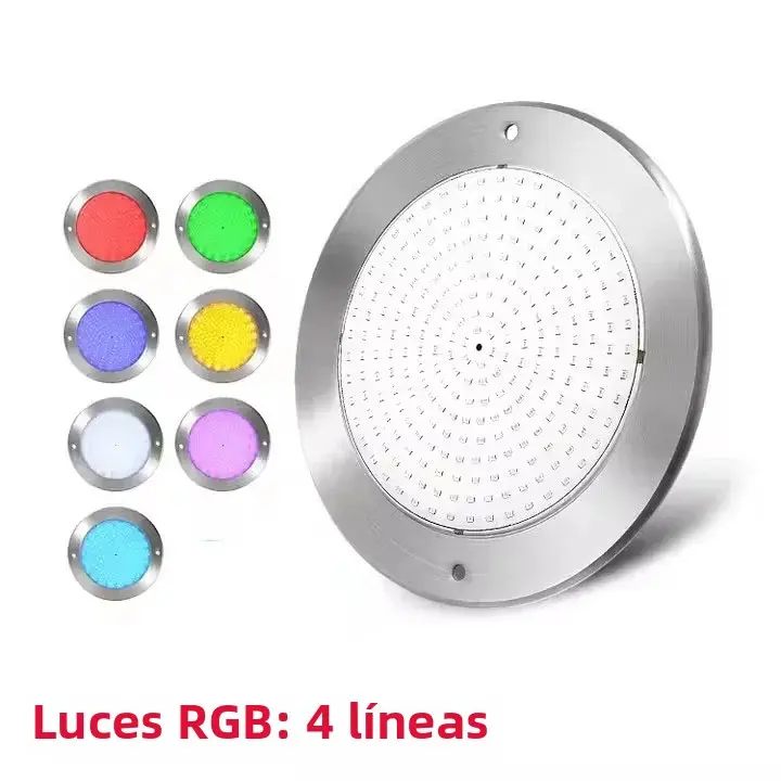 Luz Submarina LED Inteligente Tuya IP68 Acero Inoxidable RGB Ultra Delgada Para Piscina 6W 12W 18W 35W Iluminación Para Baño Y Piscina - 1